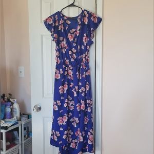 Score faux wrap Floral dress